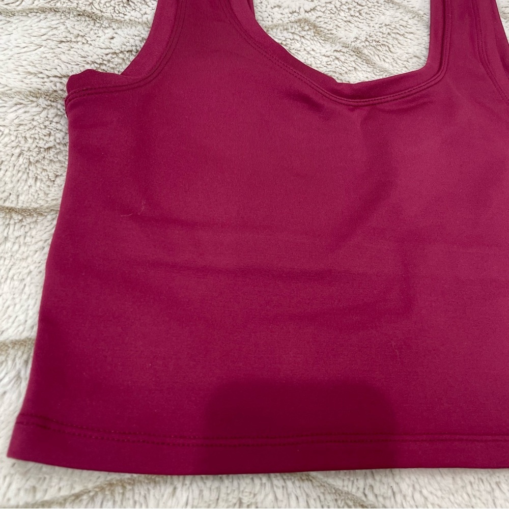 NWOT Terez TLC Crop Top in Black Raspberry - Picture 2 of 6